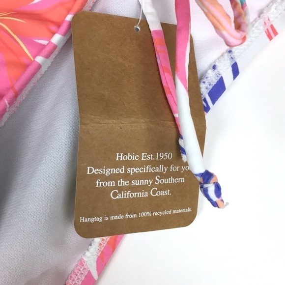 HOBIE Bikini Bottom Swim Swimsuit Floral Tropical Surf Adjustable Size XL NWT - Picture 5 of 9